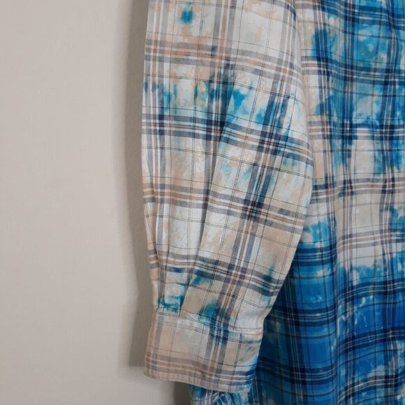 A Rare Bird Embellished Plaid Pearl Snap Button Down Western Cowgirl Rodeo Boho - Picture 2 of 12